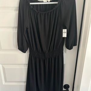 GAP Black Long Sleeve Dress